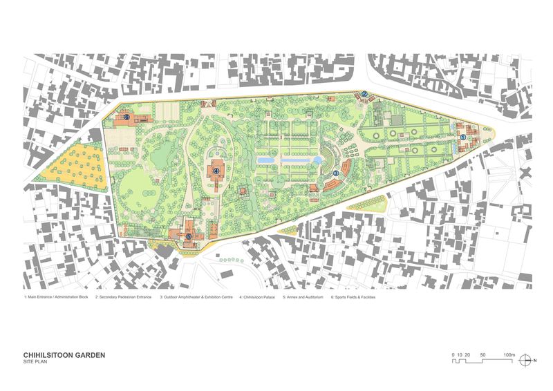 Chihilsitoon Garden Site Plan.