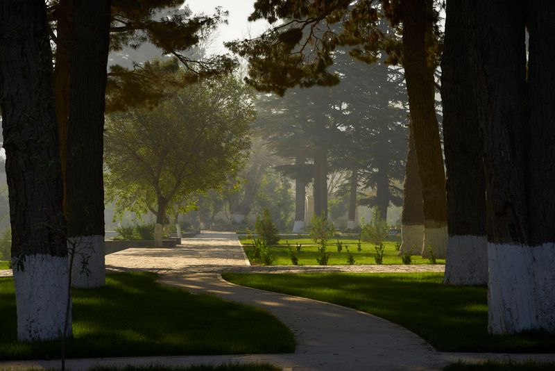 Public spaces within the Chihilsitoon Garden.